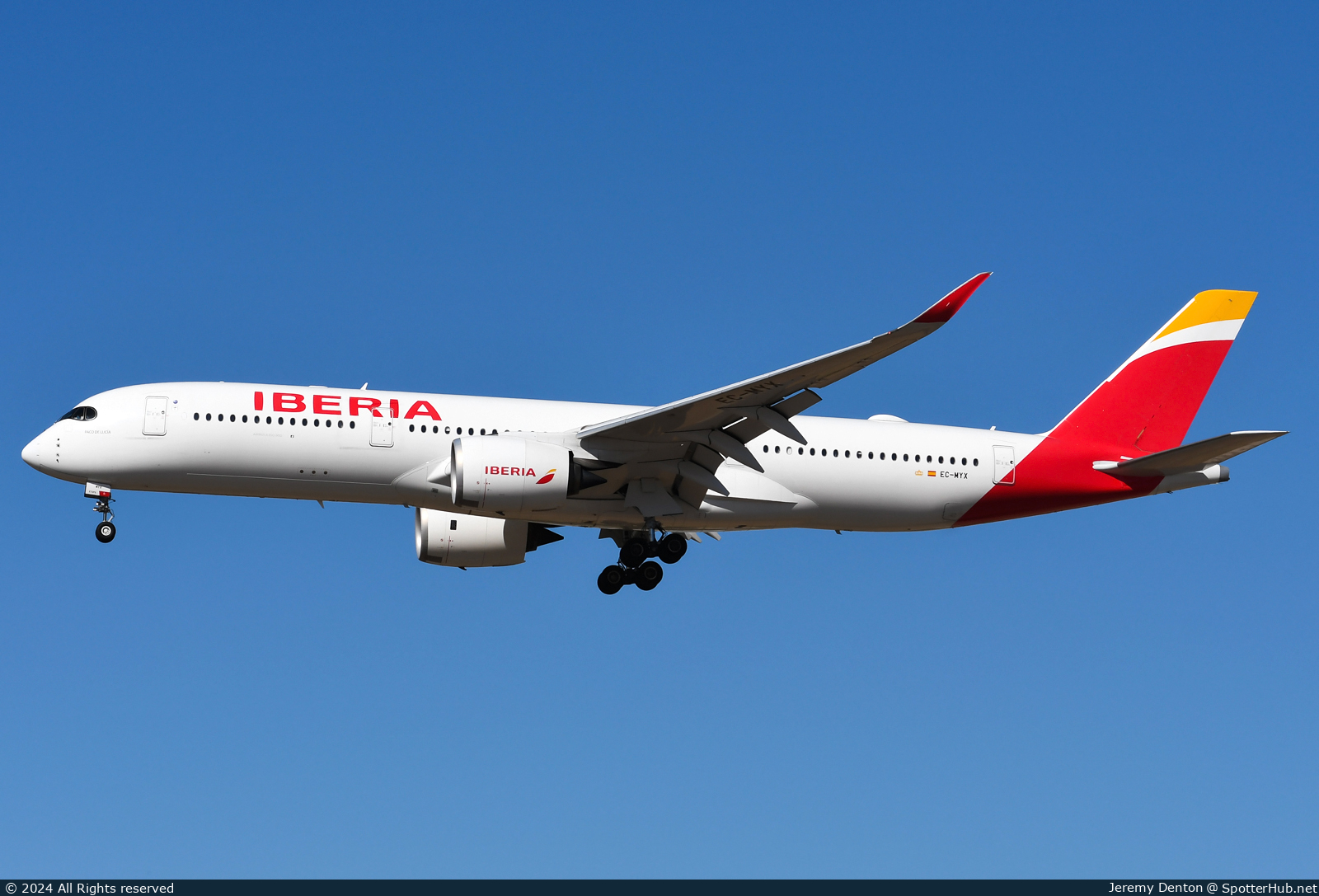 Photo of EC-MYX - Airbus A350-941 operated by Iberia