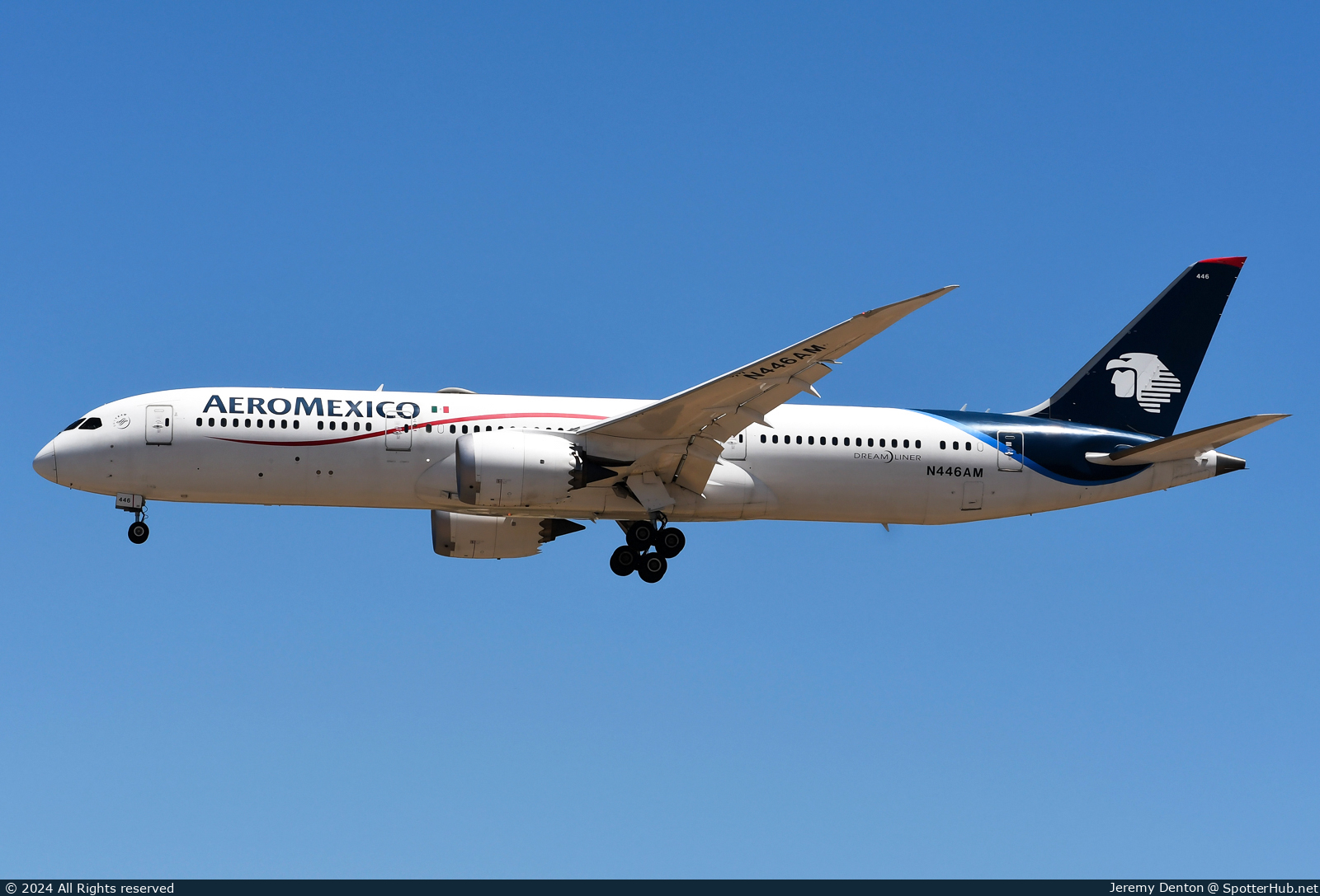 Photo of N446AM - Boeing 787-9 Dreamliner operated by Aeroméxico
