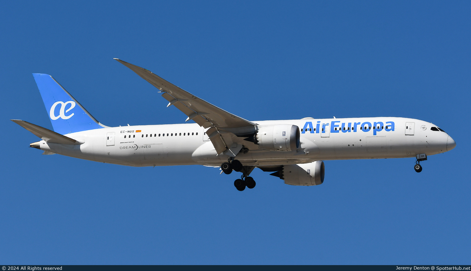 Photo of EC-NGS - Boeing 787-9 Dreamliner operated by Air Europa