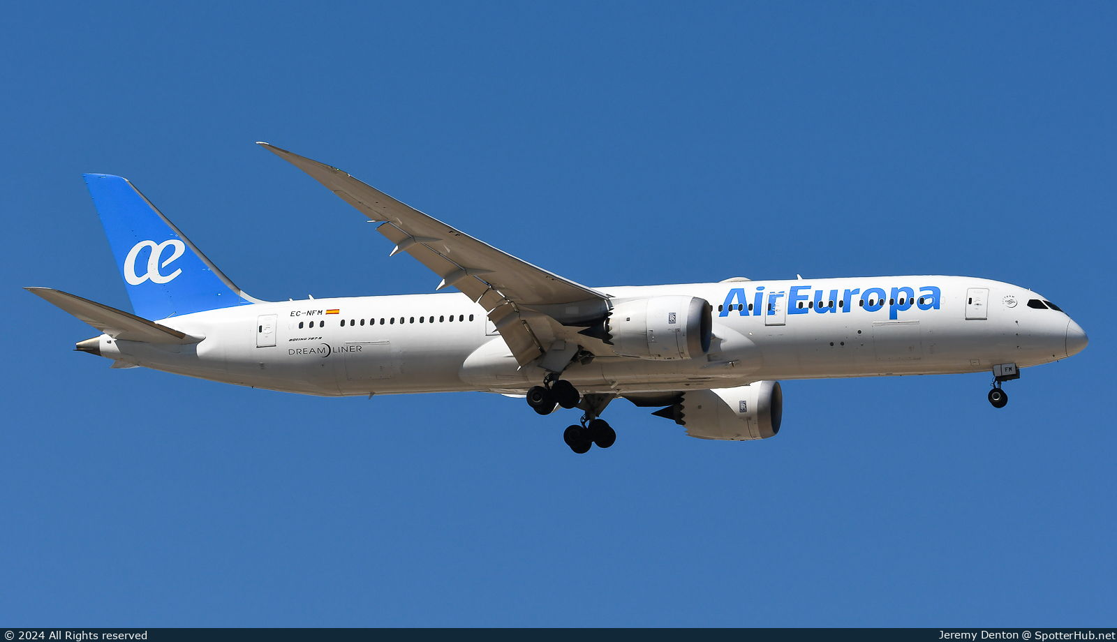 Photo of EC-NFM - Boeing 787-9 Dreamliner operated by Air Europa