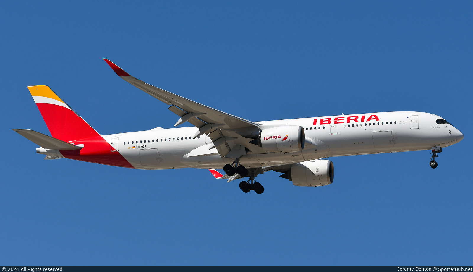 Photo of EC-OCR - Airbus A350-941 operated by Iberia