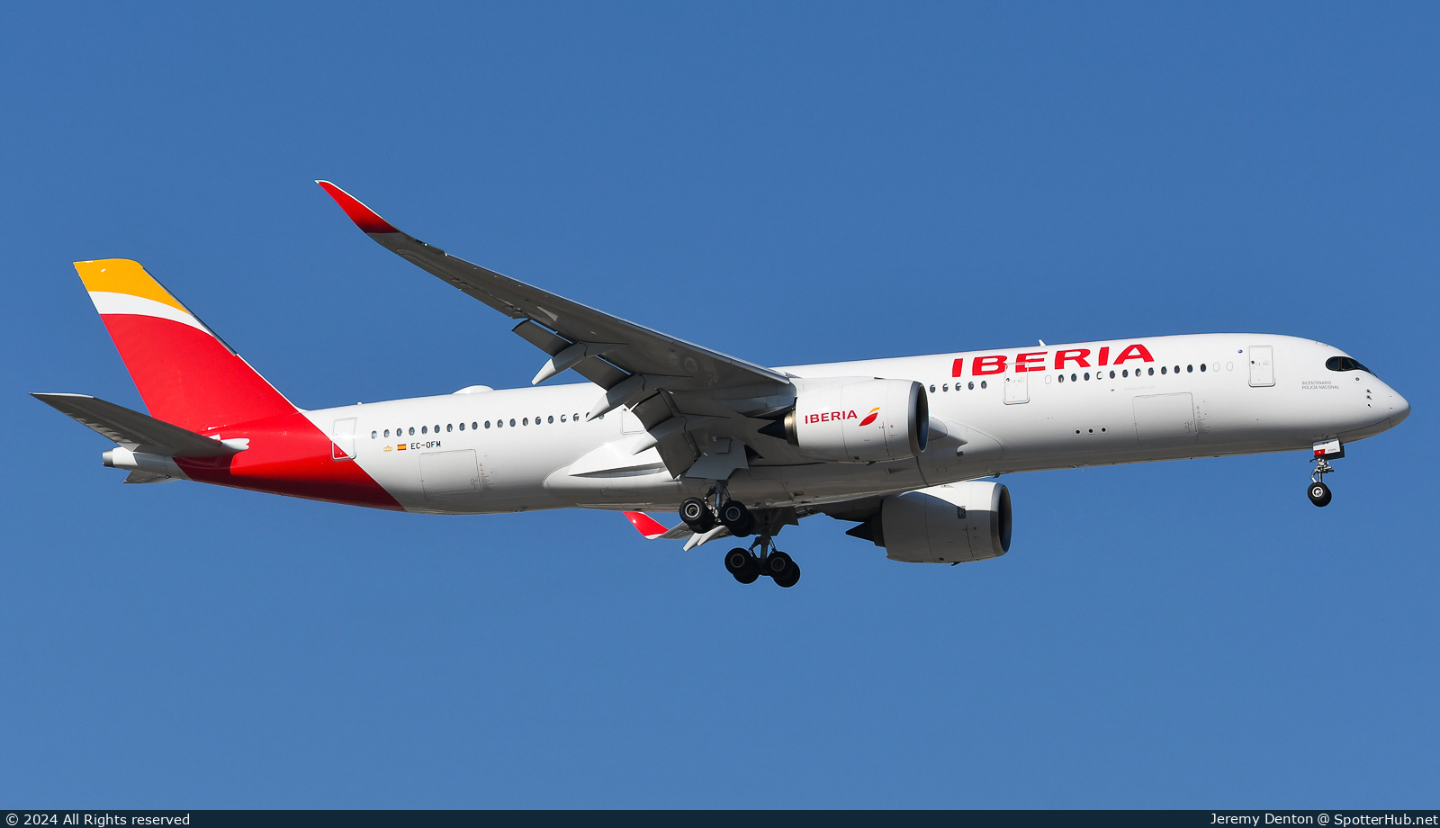 Photo of EC-OFM - Airbus A350-941 operated by Iberia