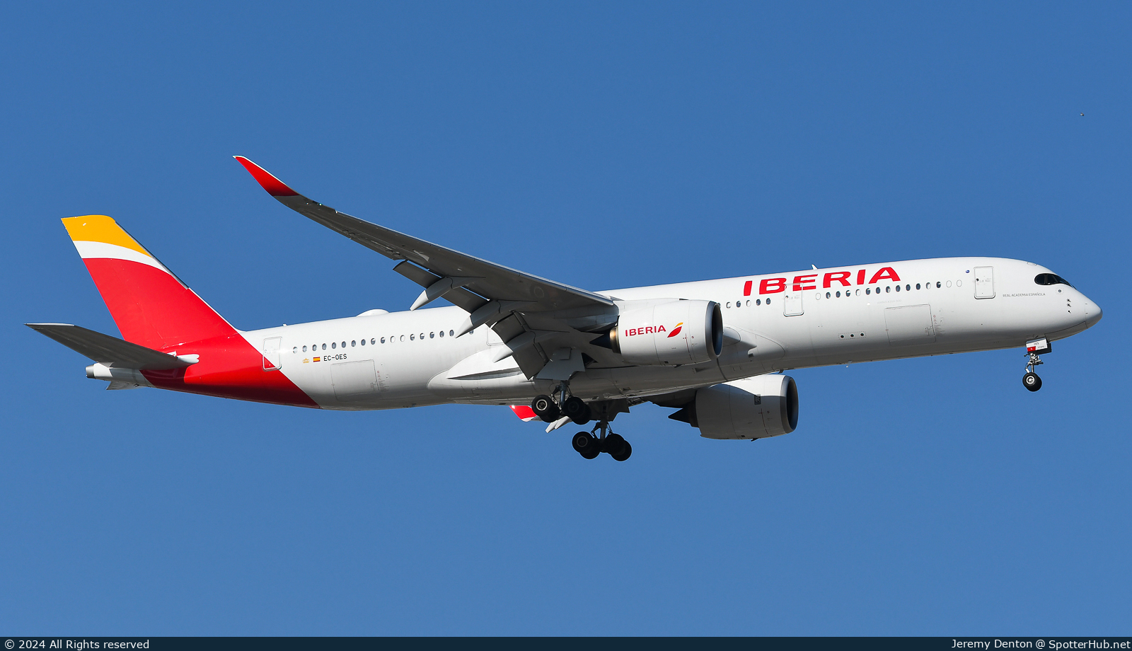 Photo of EC-OES - Airbus A350-941 operated by Iberia