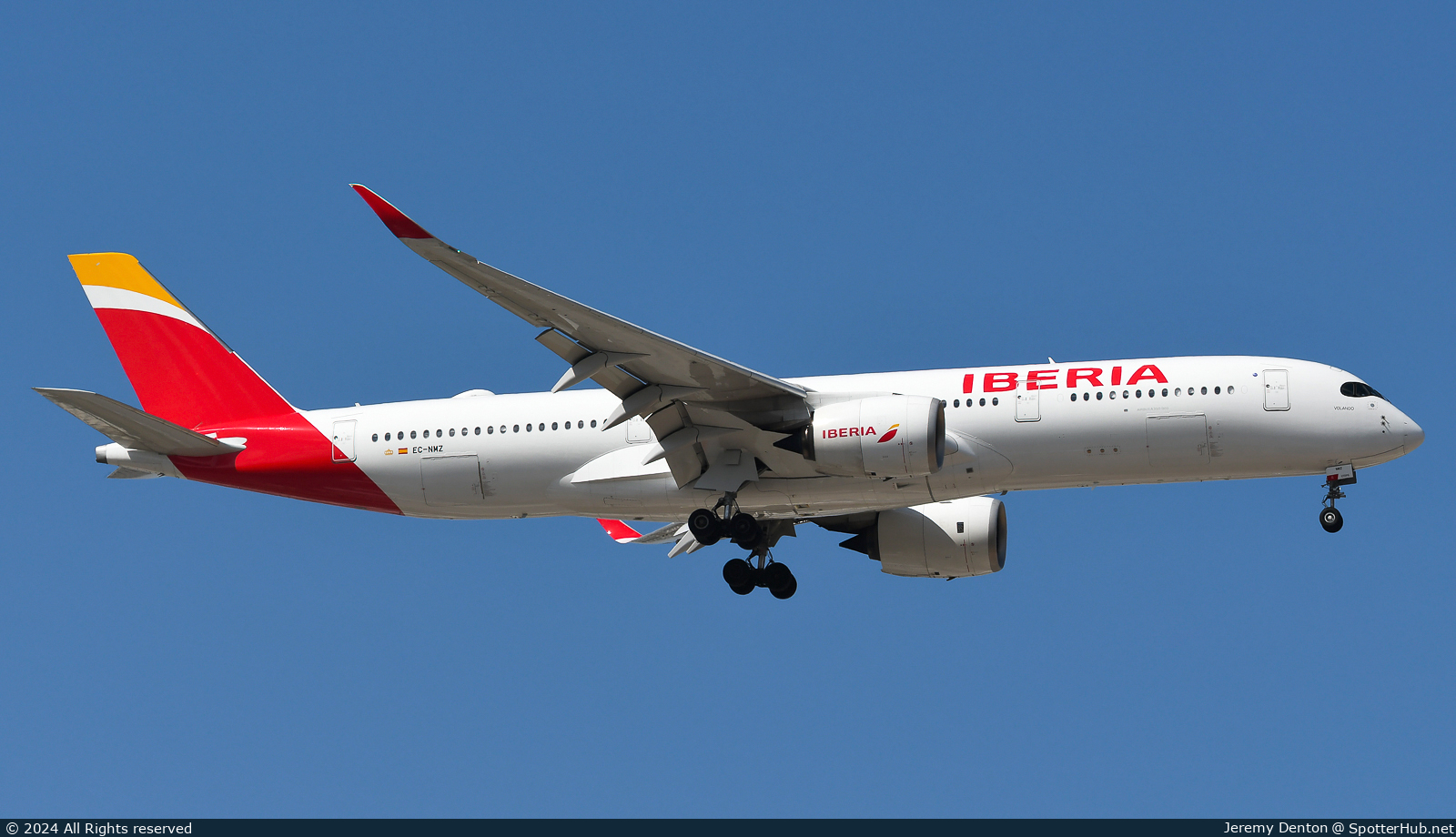 Photo of EC-NMZ - Airbus A350-941 operated by Iberia