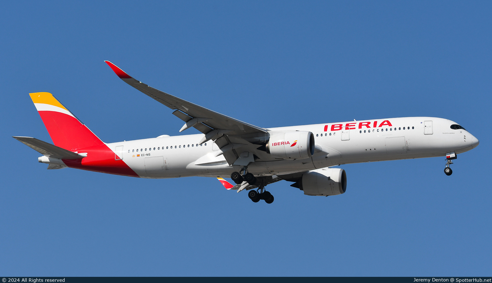 Photo of EC-NIS - Airbus A350-941 operated by Iberia