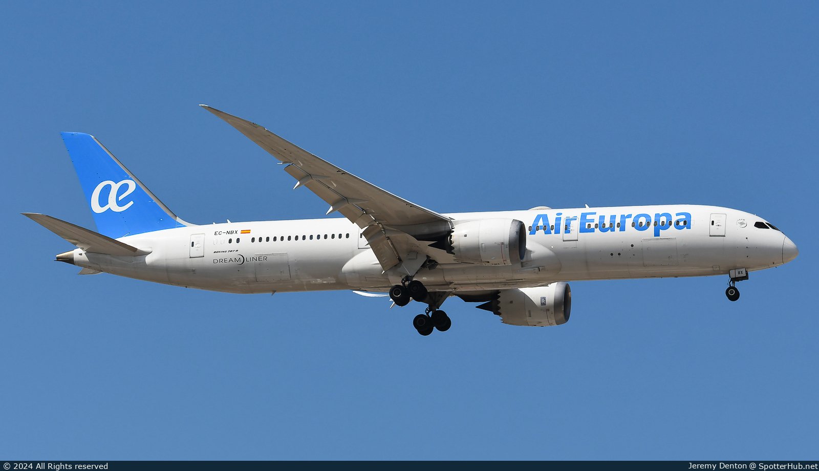 Photo of EC-NBX - Boeing 787-9 Dreamliner operated by Air Europa