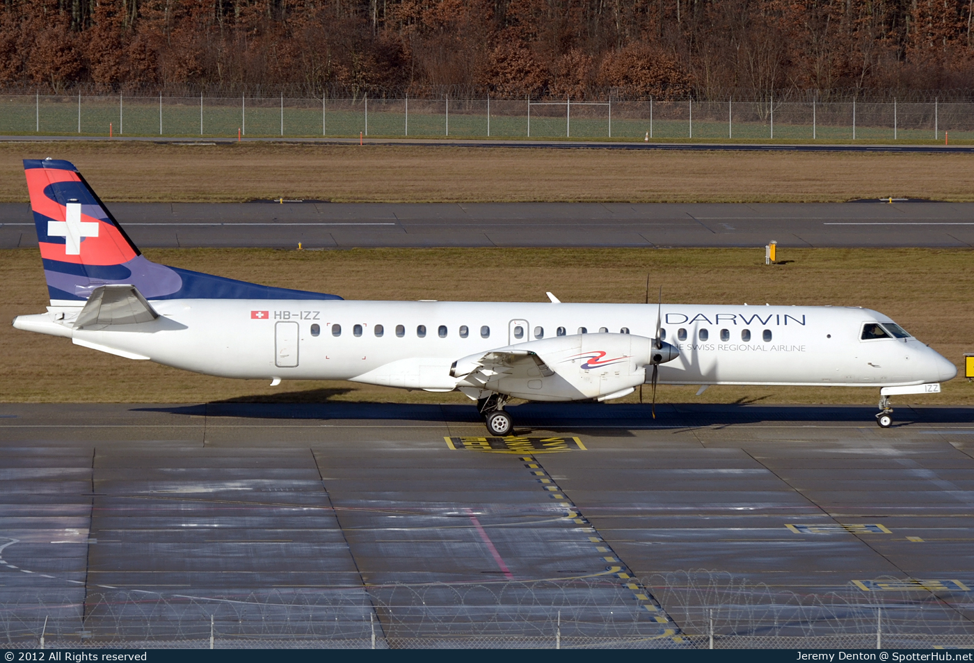Photo of HB-IZZ - Saab 2000 operated by Darwin Airline