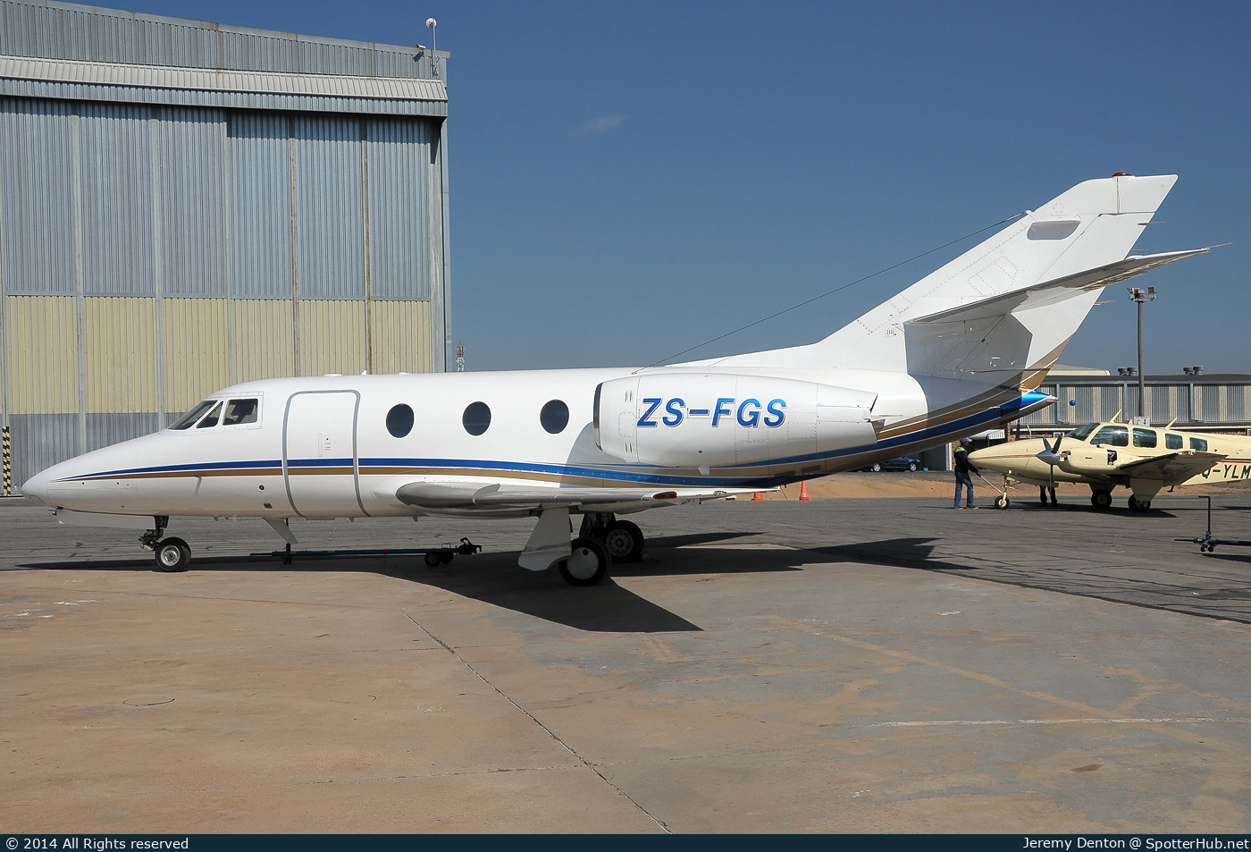 Photo of ZS-FGS - Dassault Falcon 10 operated by Private