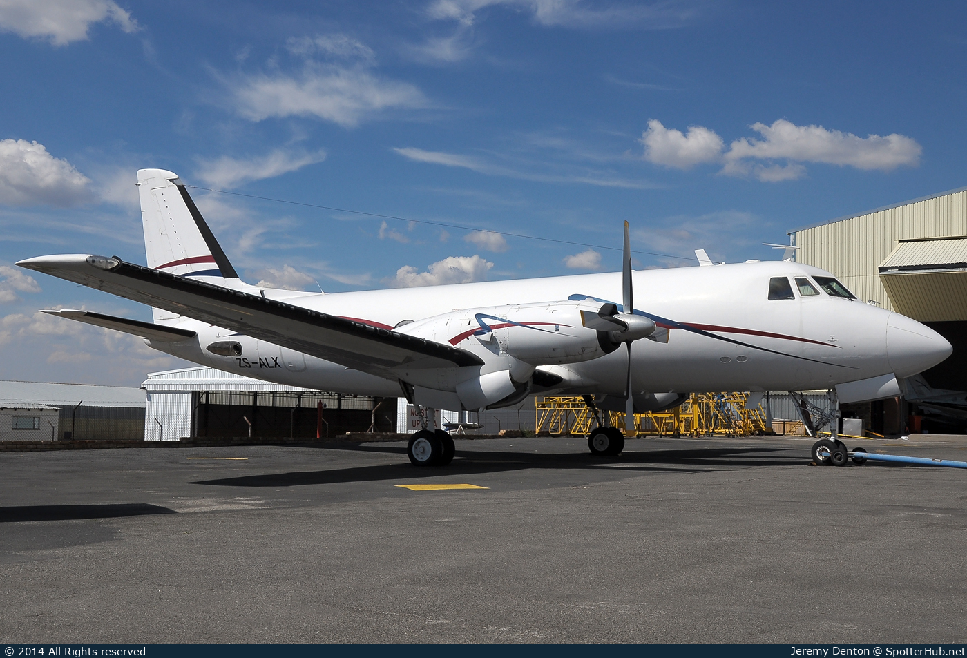Photo of ZS-ALX - Grumman G-159 Gulfstream I operated by Trans Air Congo