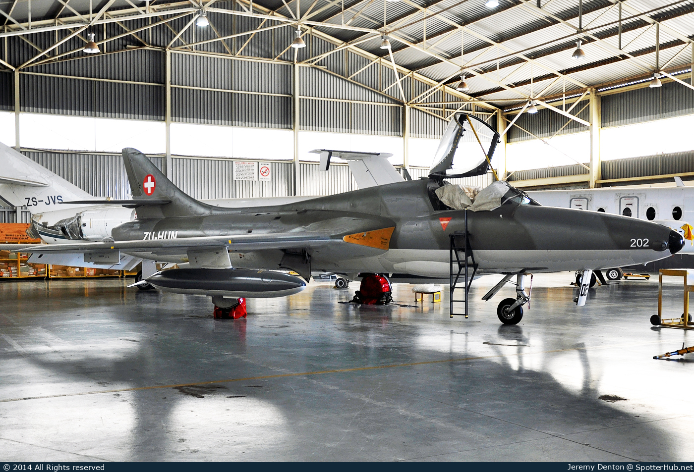 Photo of ZU-HUN - Hawker Hunter T.68 operated by Private