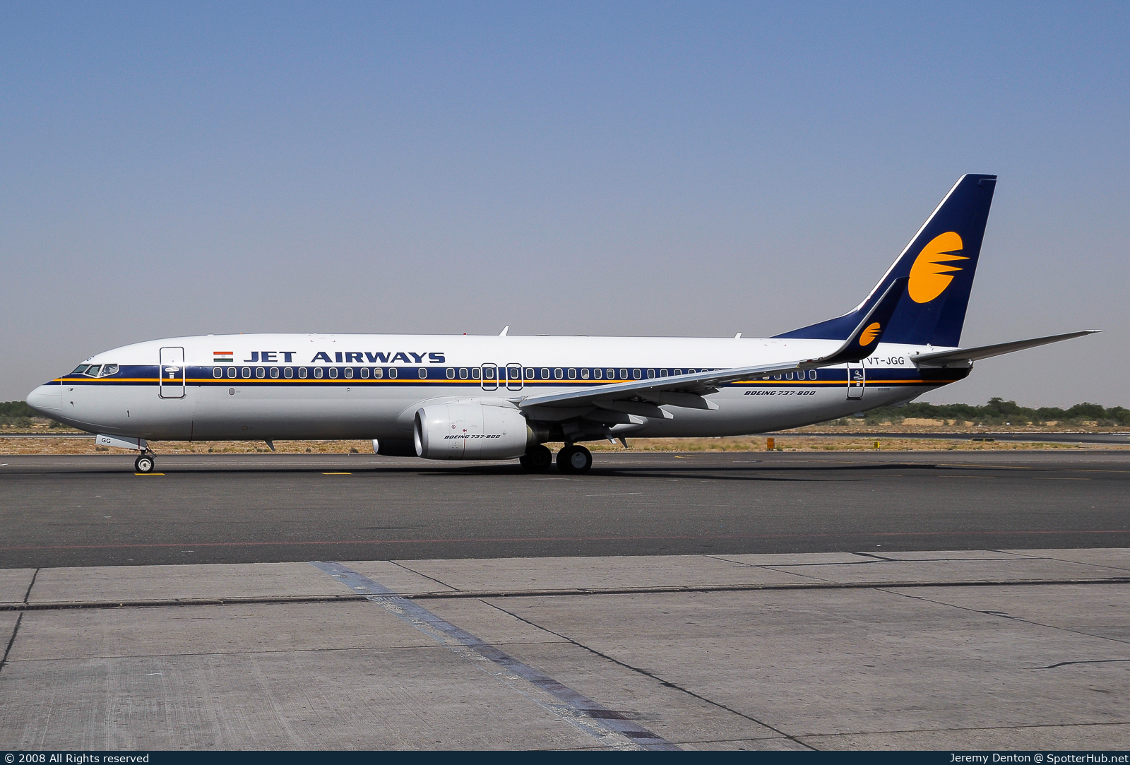 Photo of VT-JGG - Boeing 737-8FH operated by Jet Airways