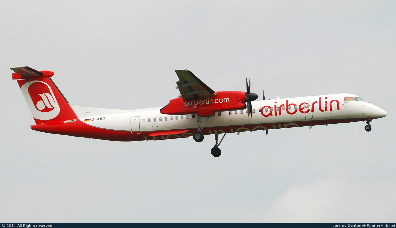 Photo of D-ABQF - Bombardier DHC-8-402 Dash 8 Q400 operated by Air Berlin (opb LGW Luftfahrtgesellschaft Walter)