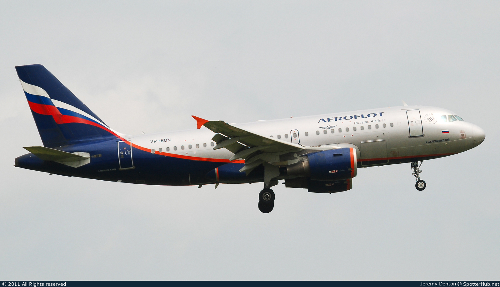 Photo of VP-BDN - Airbus A319-111 operated by Aeroflot
