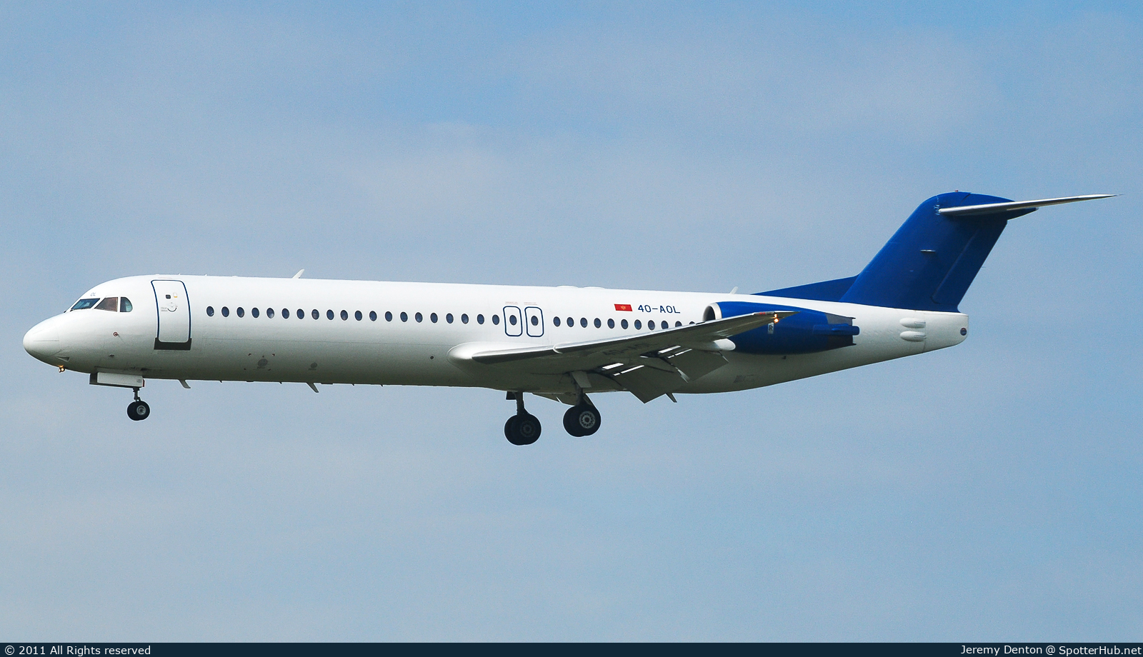 Photo of 4O-AOL - Fokker 100 operated by Montenegro Airlines