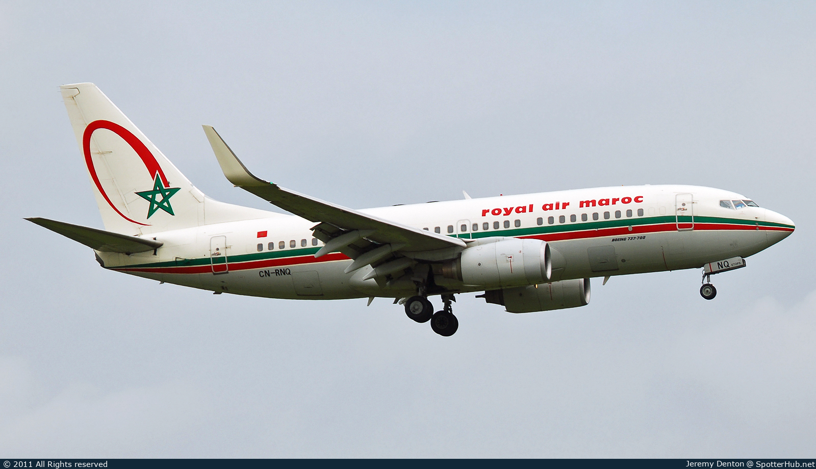 Photo of CN-RNQ - Boeing 737-7B6 operated by Royal Air Maroc