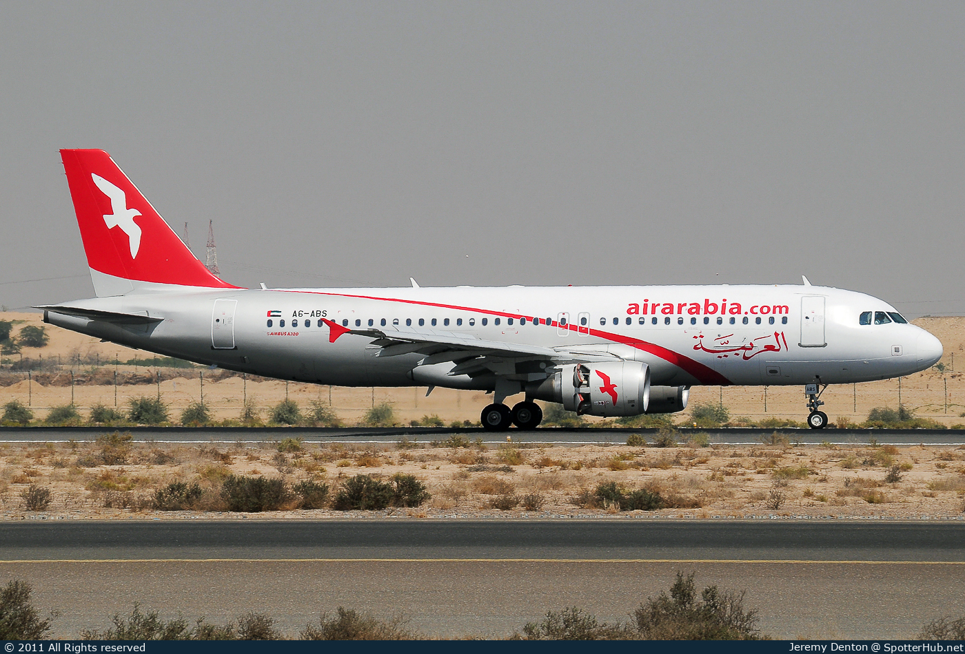 Photo of A6-ABS - Airbus A320-214 operated by Air Arabia