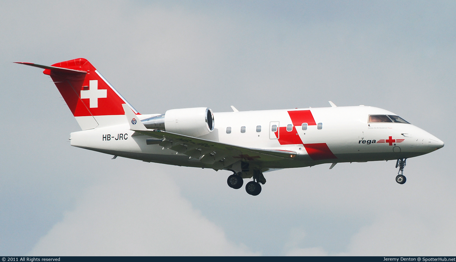 Photo of HB-JRC - Bombardier Challenger 604 operated by Rega Swiss Air-Rescue