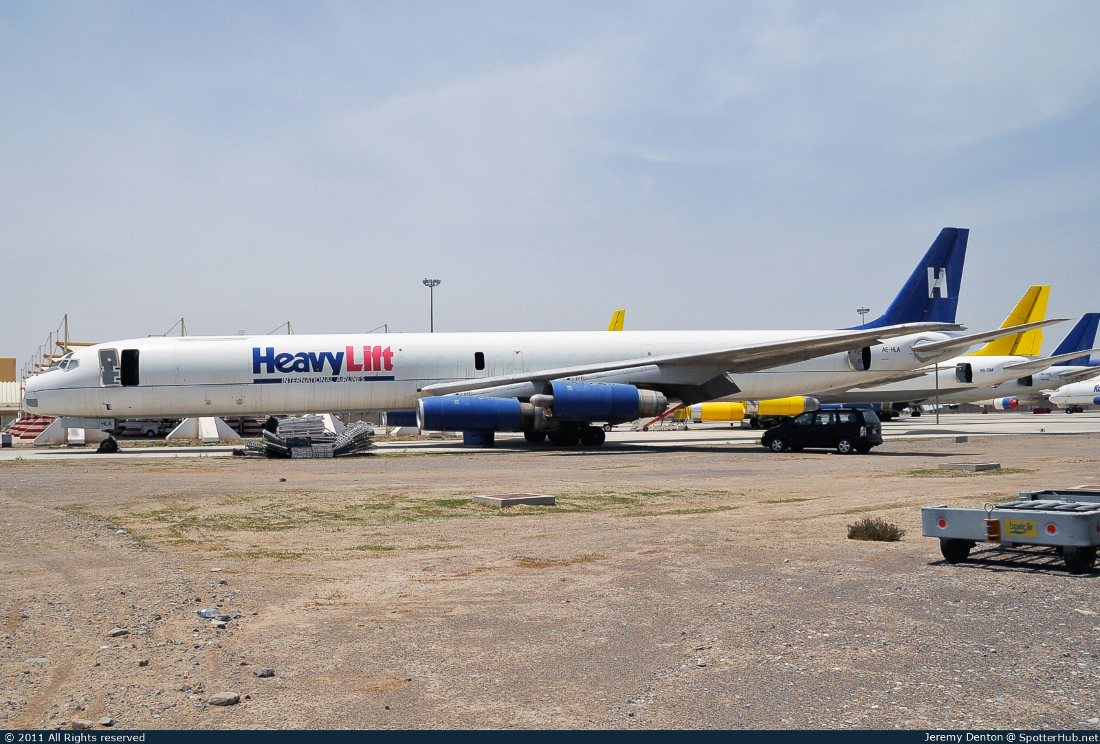 Photo of A6-HLA - Douglas DC-8-63(F) operated by HeavyLift International Airlines