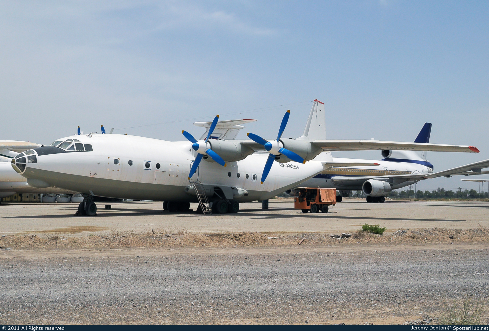 Photo of UP-AN204 - Antonov An-12AP operated by SkyLink Arabia