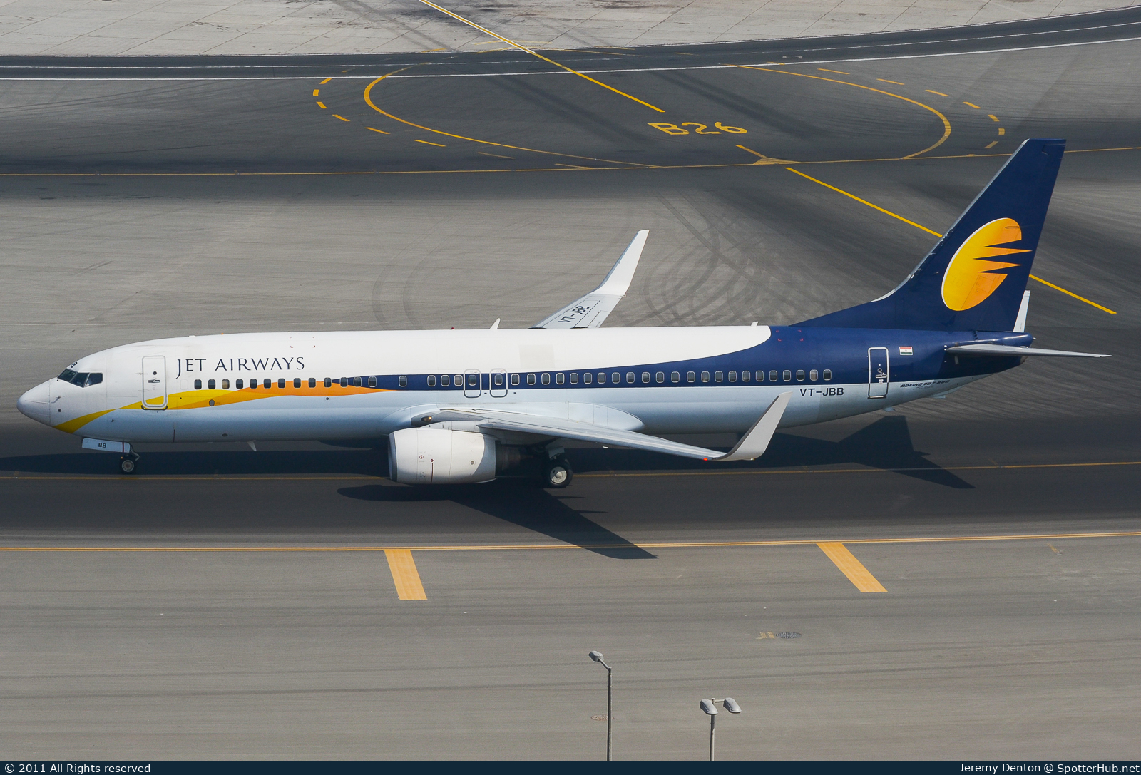 Photo of VT-JBB - Boeing 737-8HX operated by Jet Airways