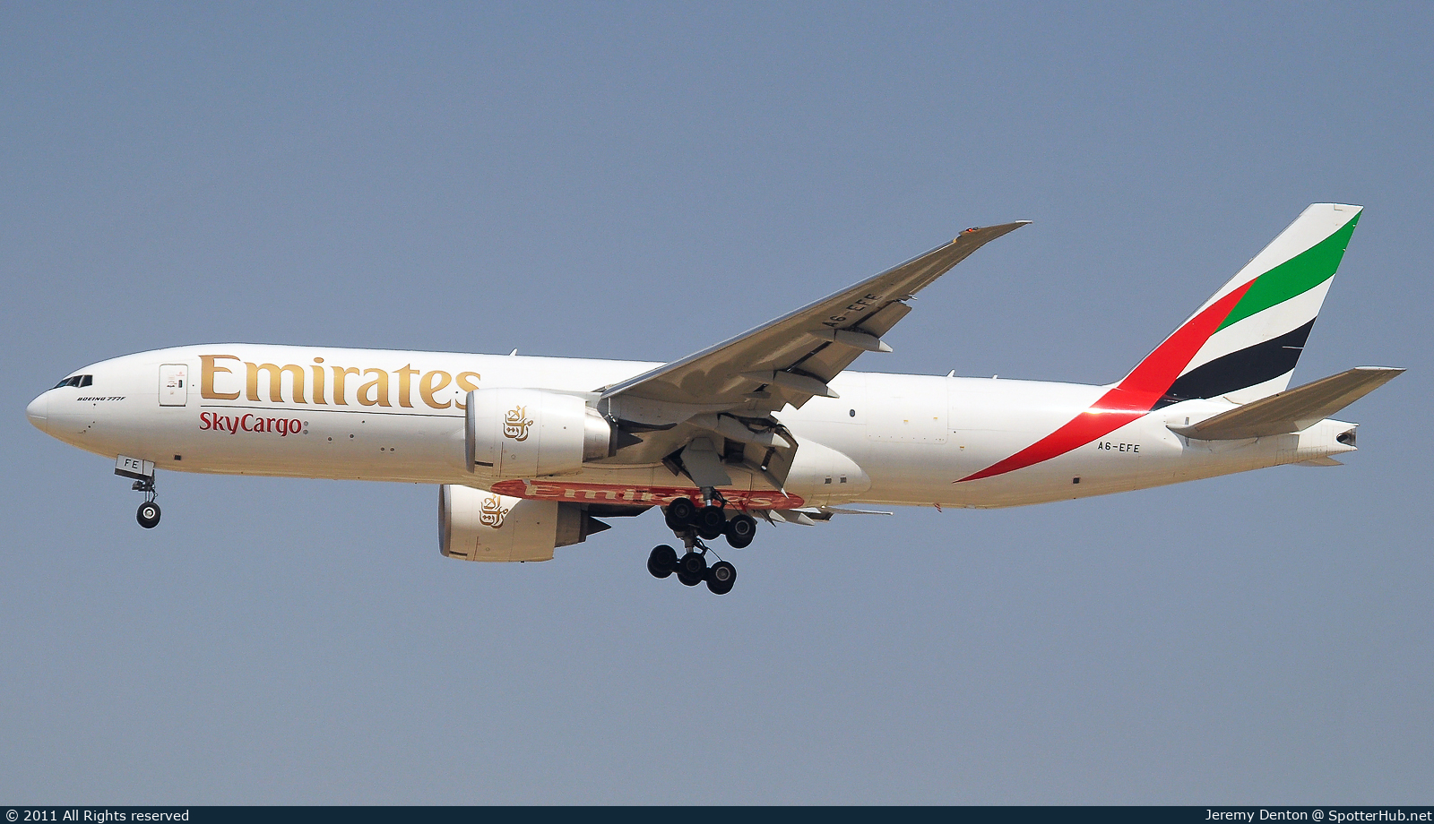 Photo of A6-EFE - Boeing 777-F1H operated by Emirates SkyCargo