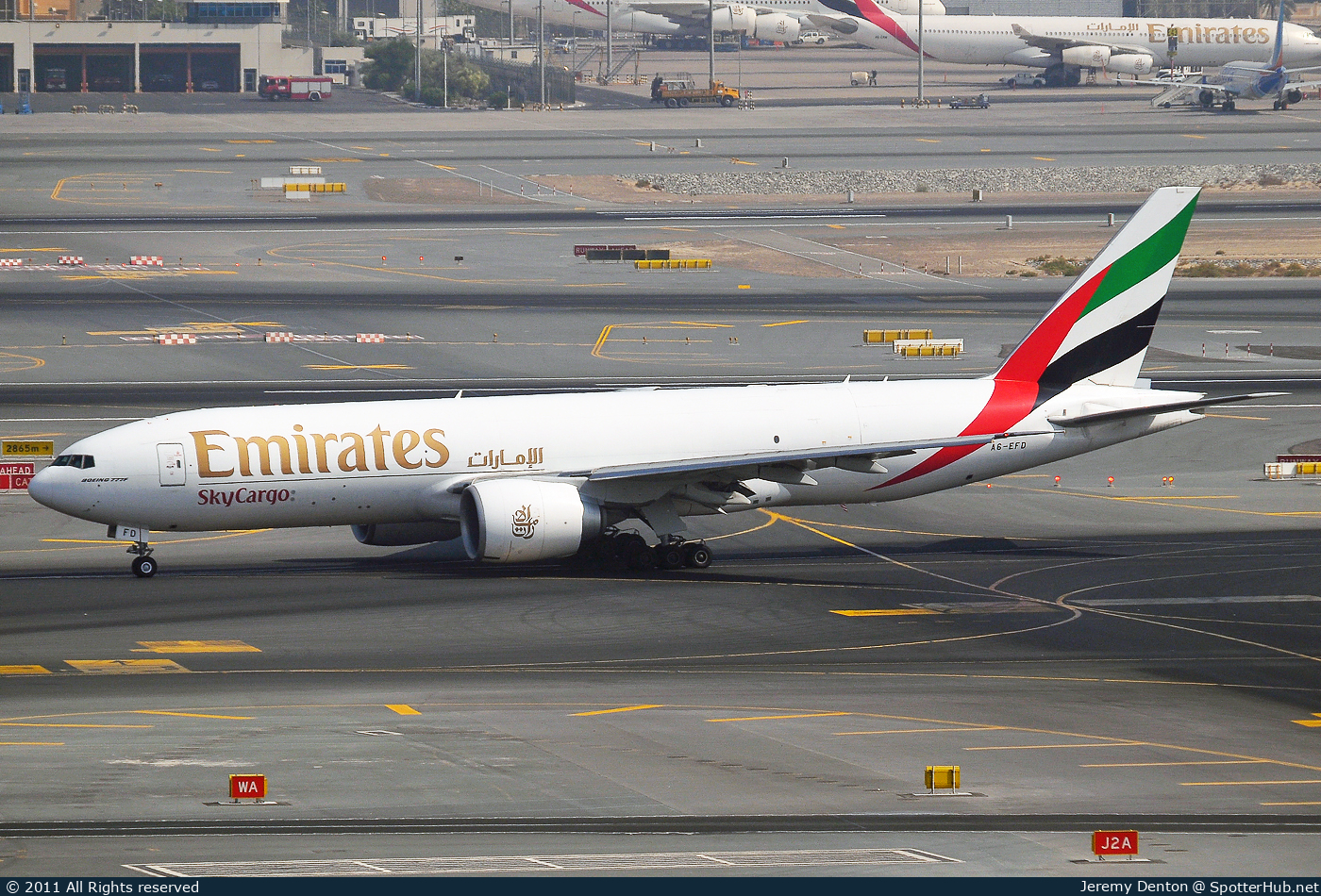 Photo of A6-EFD - Boeing 777-F1H operated by Emirates SkyCargo