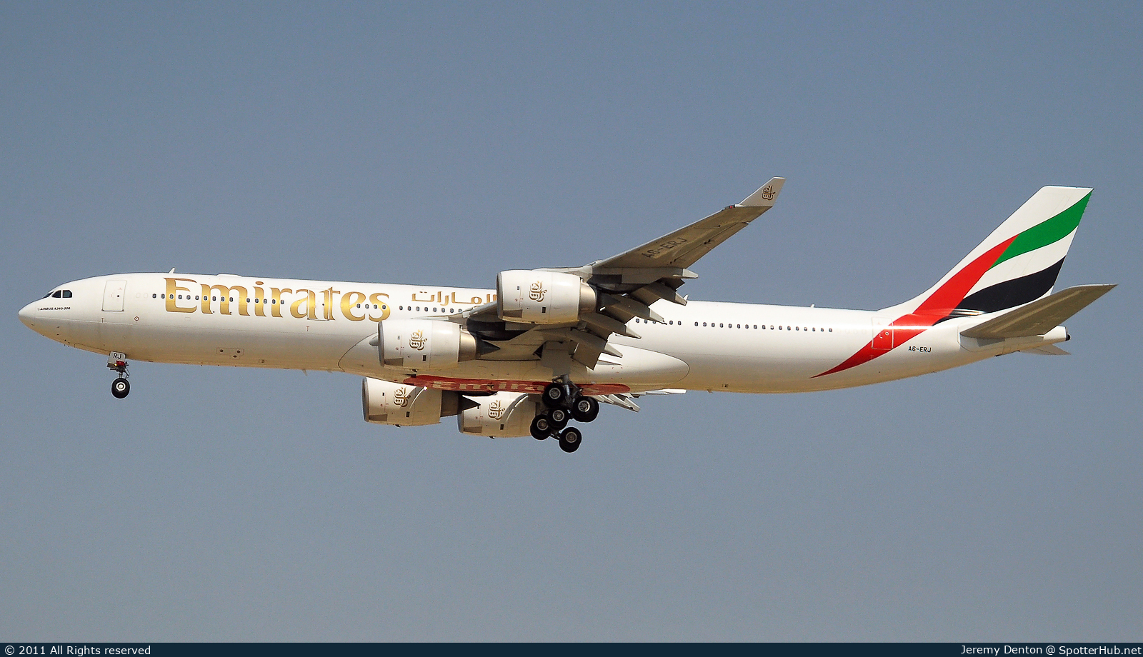 Photo of A6-ERJ - Airbus A340-541 operated by Emirates