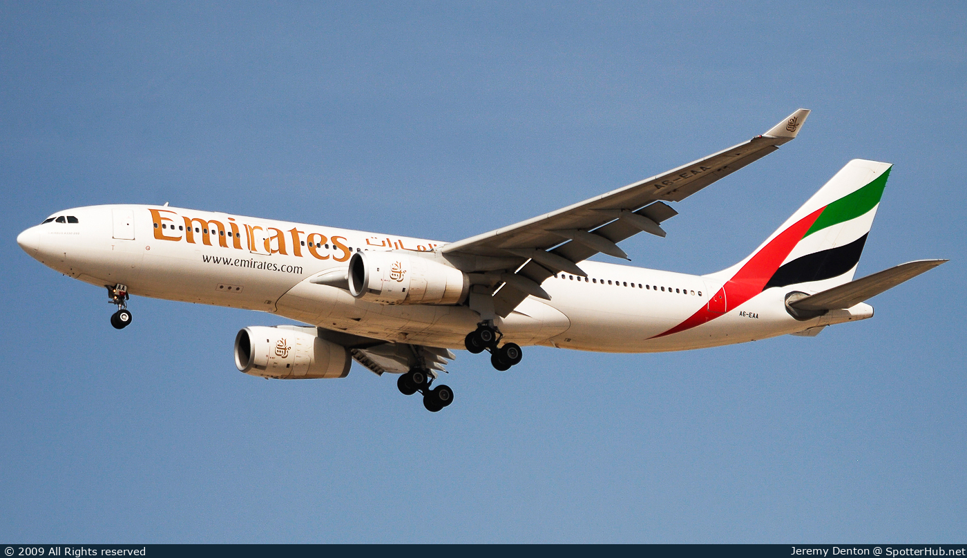 Photo of A6-EAA - Airbus A330-243 operated by Emirates