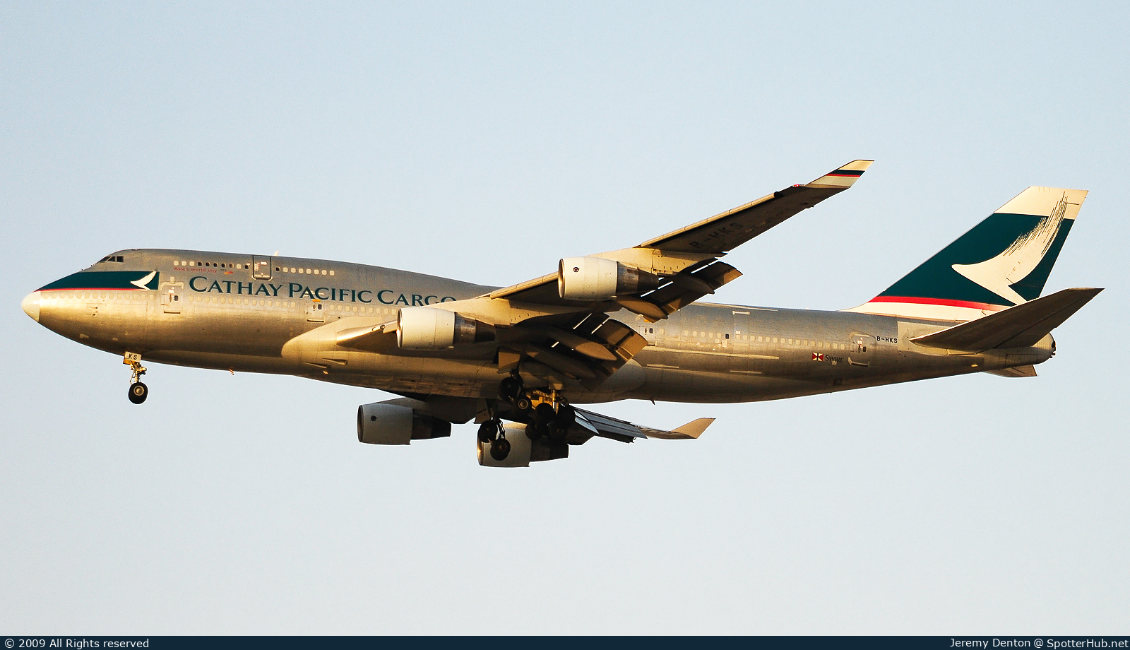 Photo of B-HKS - Boeing 747-412(BCF) operated by Cathay Pacific Cargo