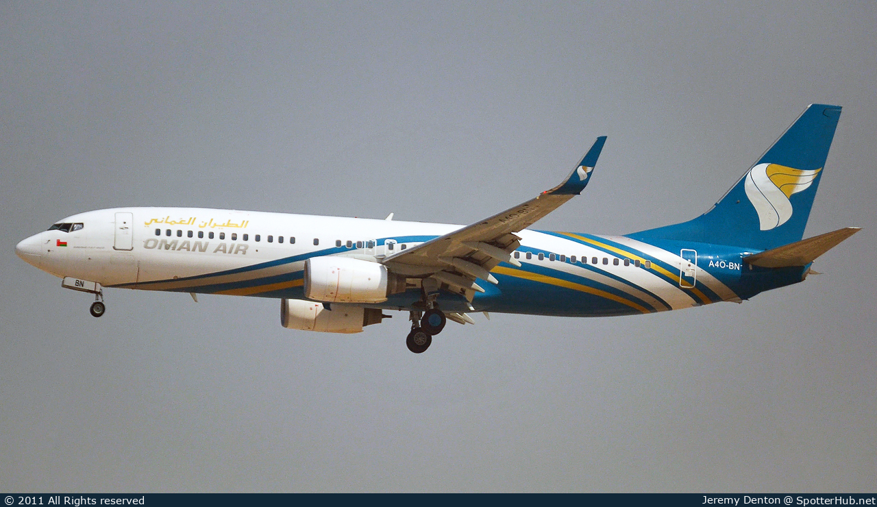 Photo of A4O-BN - Boeing 737-8Q8 operated by Oman Air