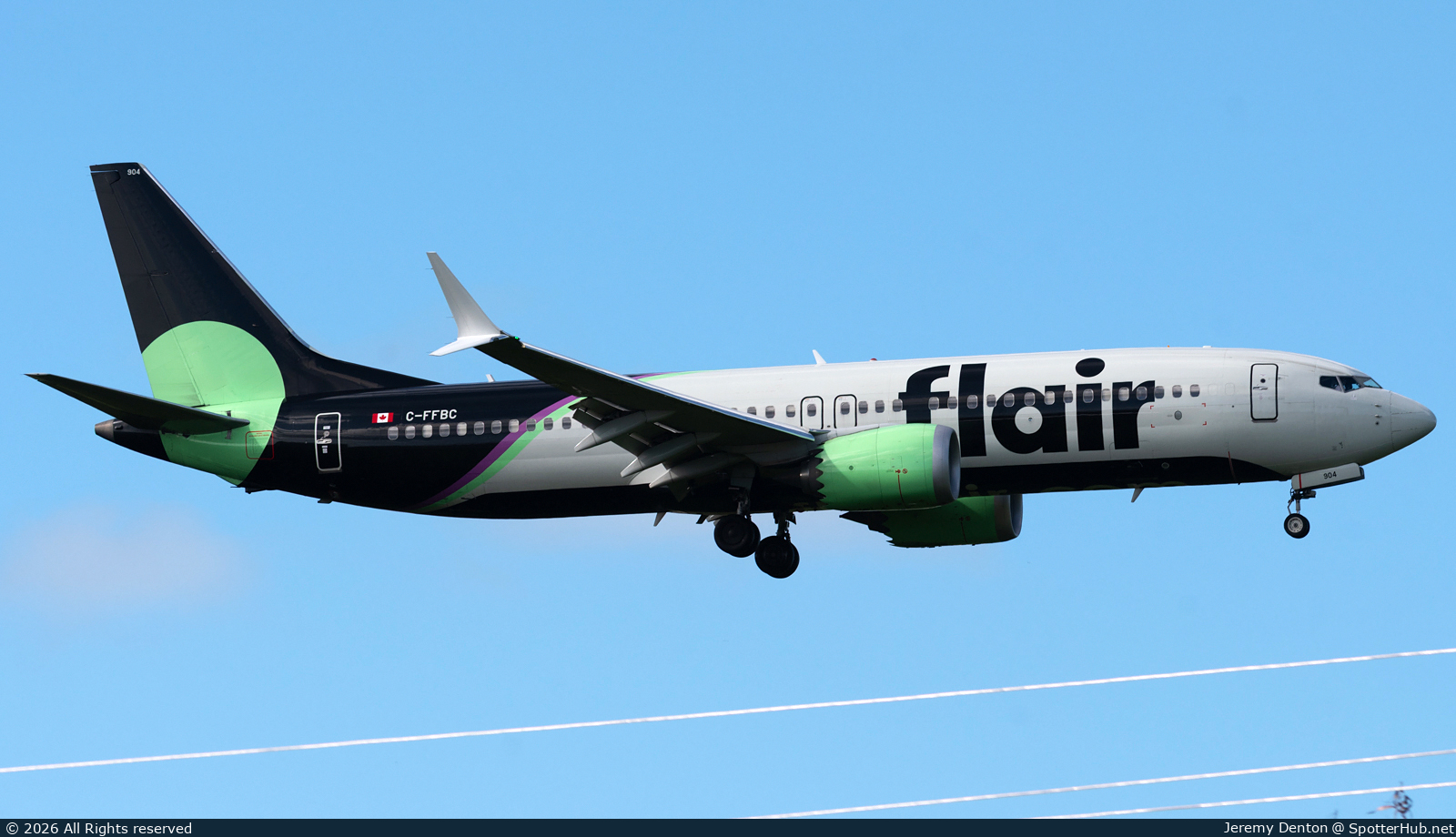 Photo of C-FFBC - Boeing 737 MAX 8 operated by Flair Airlines