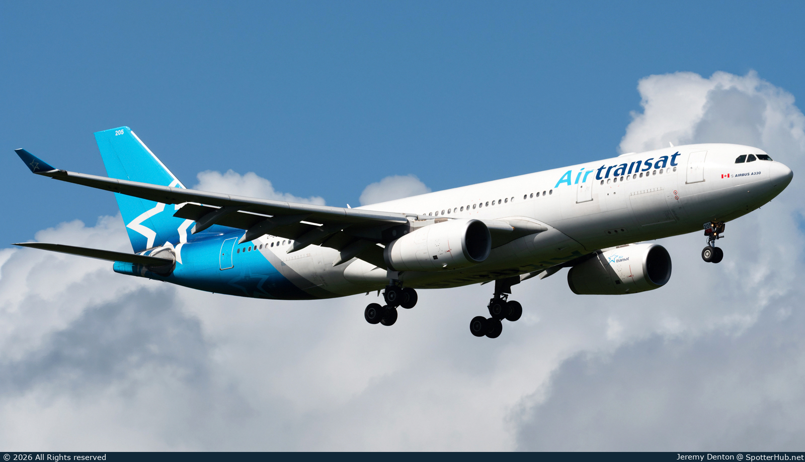 Photo of C-GUBT - Airbus A330-243 operated by Air Transat