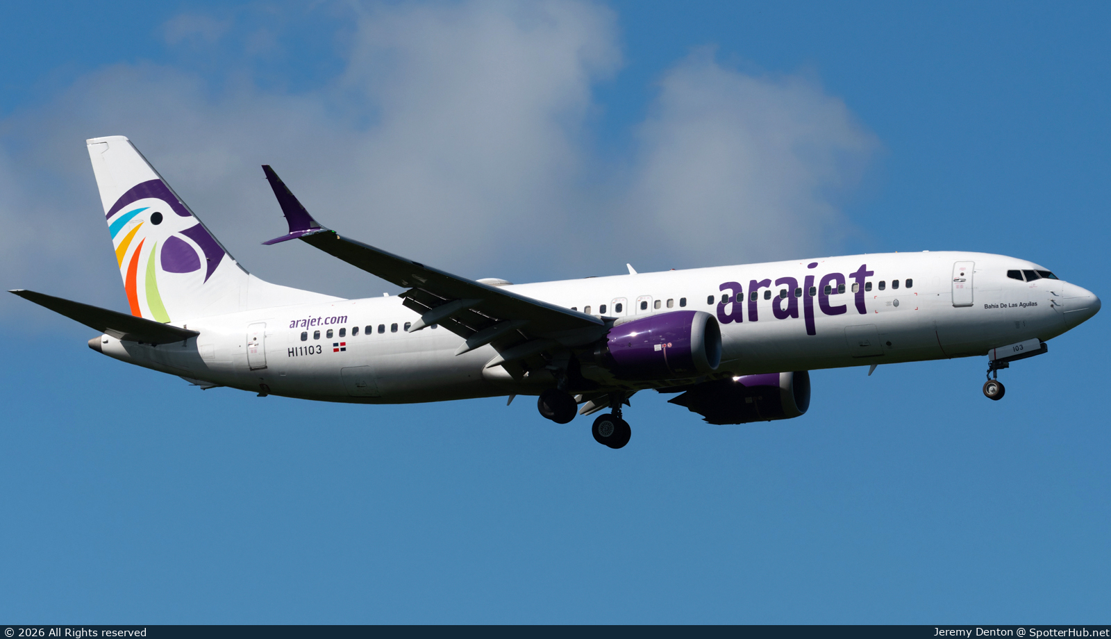Photo of HI1103 - Boeing 737 MAX 8 operated by Arajet