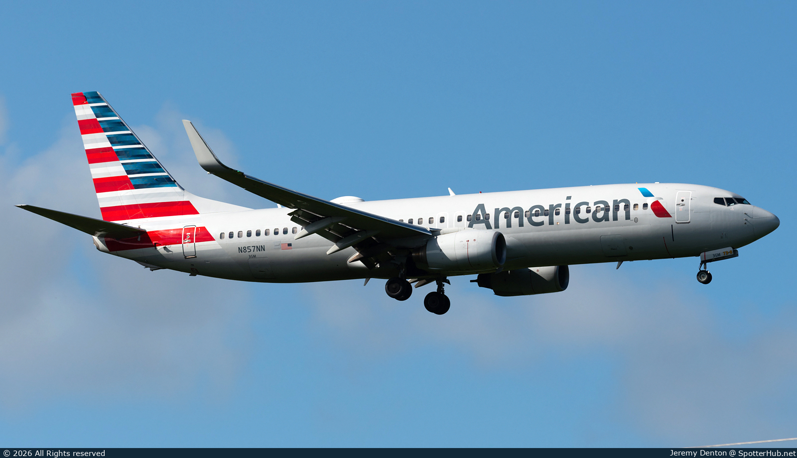 Photo of N857NN - Boeing 737-823 operated by American Airlines