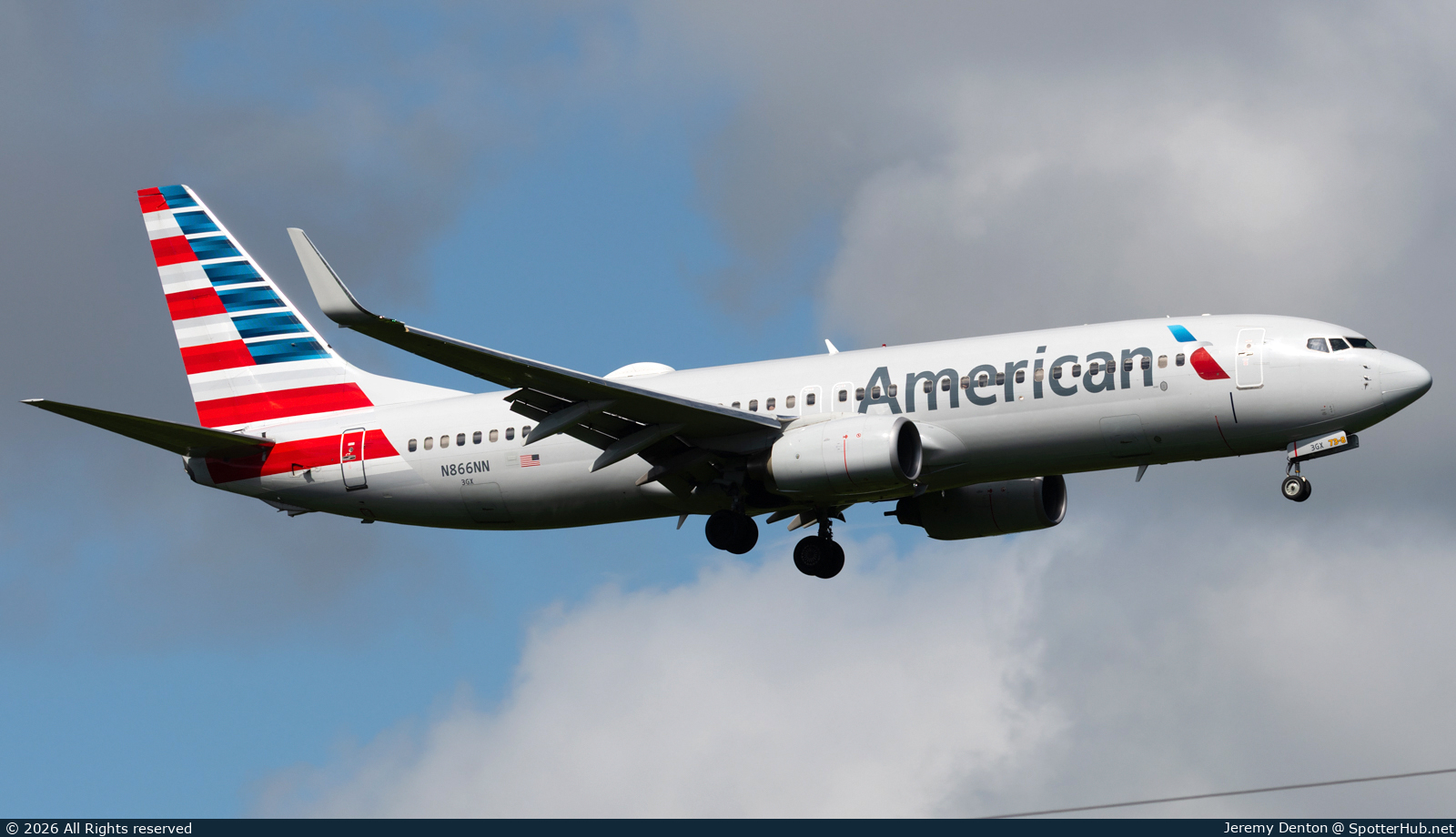Photo of N866NN - Boeing 737-823 operated by American Airlines