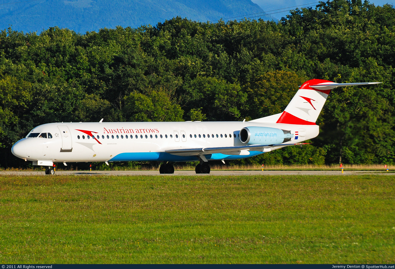 Photo of OE-LVF - Fokker 100 operated by Austrian Arrows (opb Tyrolean Airways)