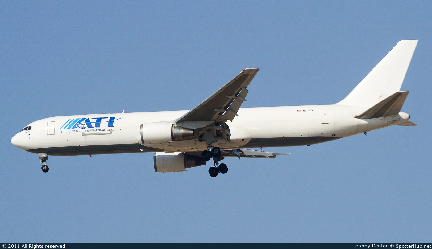 Photo of N316CM - Boeing 767-338(ER)(BDSF) operated by Air Transport International