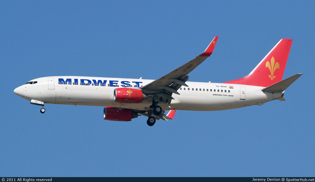 Photo of SU-MWE - Boeing 737-8Q8 operated by Midwest Airlines [Egypt]