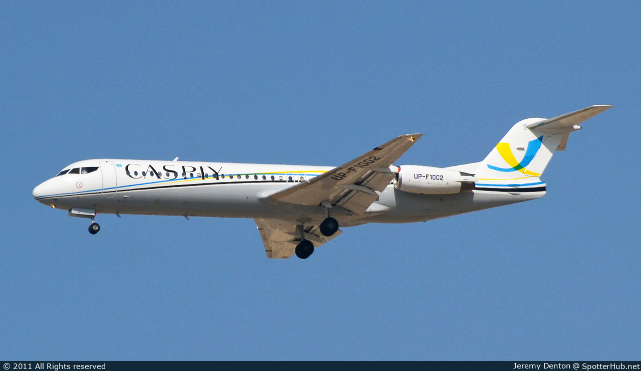 Photo of UP-F1002 - Fokker 100 operated by Caspiy
