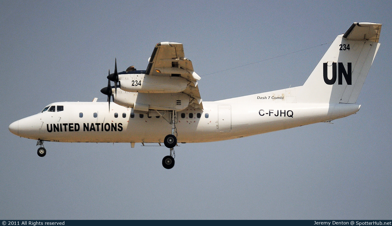 Photo of C-FJHQ - De Havilland Canada DHC-7-103 operated by United Nations Humanitarian Air Service (opb Trans Capital Air)