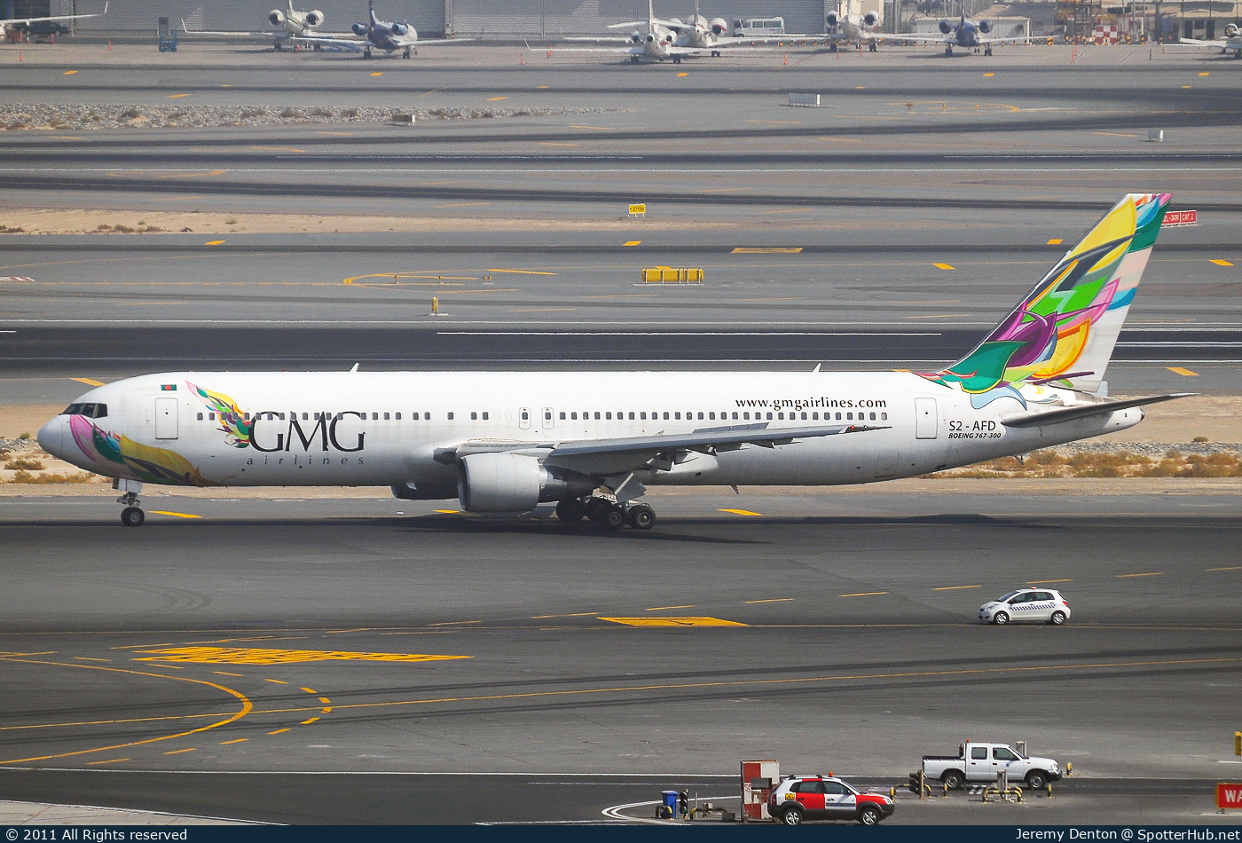 Photo of S2-AFD - Boeing 767-3Q8(ER) operated by GMG Airlines