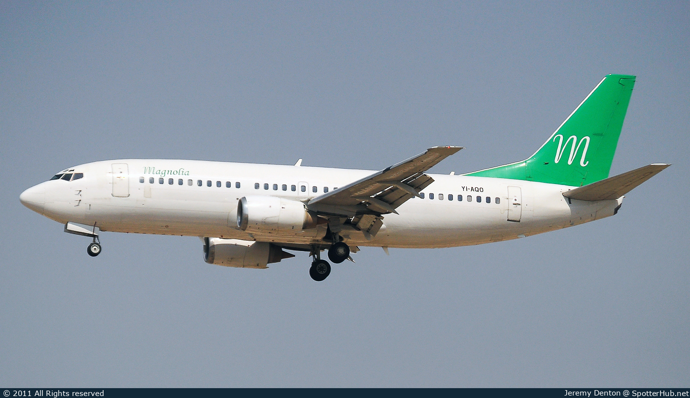 Photo of YI-AQO - Boeing 737-322 operated by Magnolia Airlines