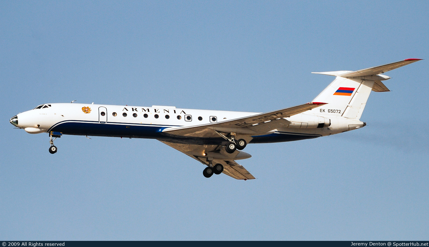 Photo of EK65072 - Tupolev Tu-134A-3 operated by Government of Armenia