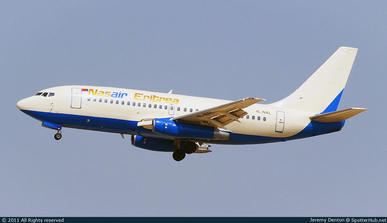 Photo of 4L-NAL - Boeing 737-2Q8(Adv) operated by Nasair Eritrea (opb Georgian Star International)