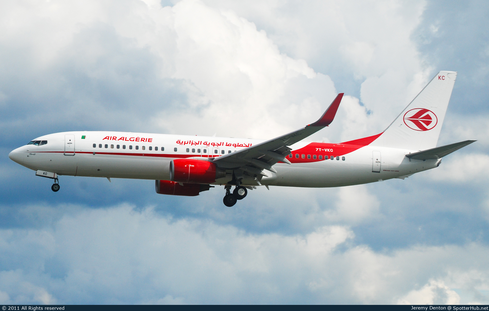 Photo of 7T-VKC - Boeing 737-8D6 operated by Air Algérie