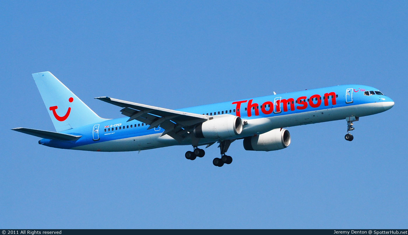 Photo of G-CPEP - Boeing 757-2Y0 operated by Thomson Airways
