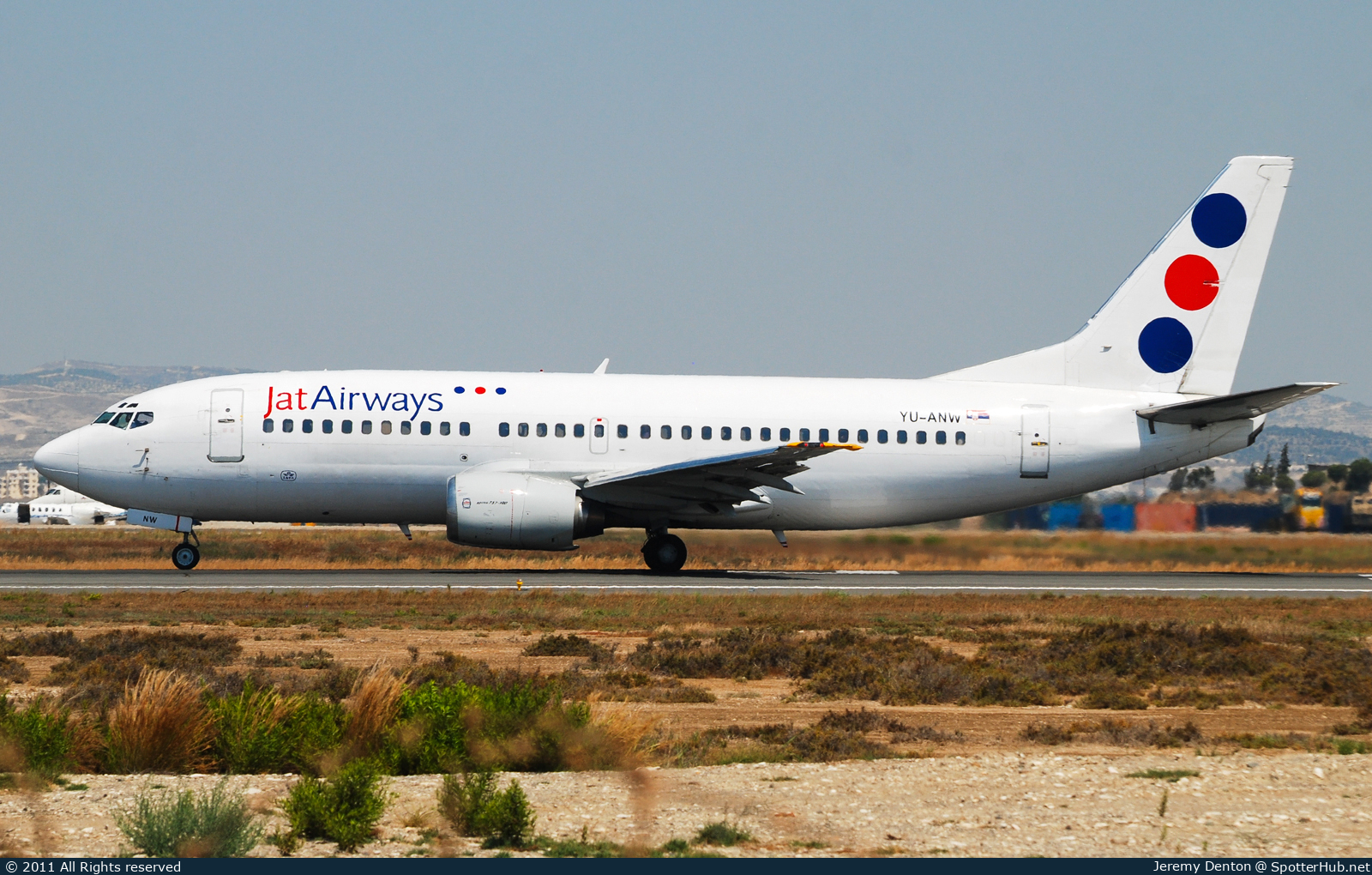Photo of YU-ANW - Boeing 737-3H9 operated by Jat Airways