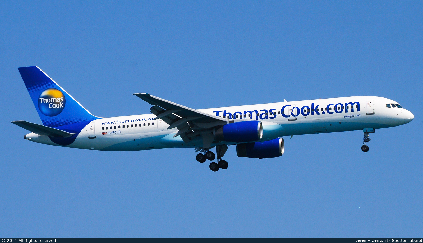 Photo of G-FCLD - Boeing 757-25F operated by Thomas Cook Airlines