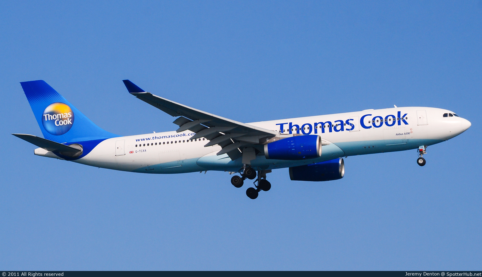 Photo of G-TCXA - Airbus A330-243 operated by Thomas Cook Airlines