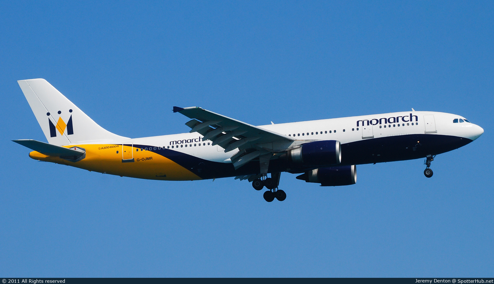 Photo of G-OJMR - Airbus A300B4-605R operated by Monarch Airlines